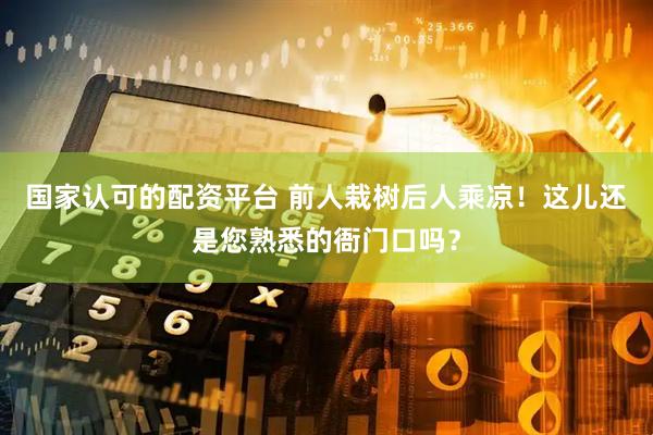国家认可的配资平台 前人栽树后人乘凉！这儿还是您熟悉的衙门口吗？